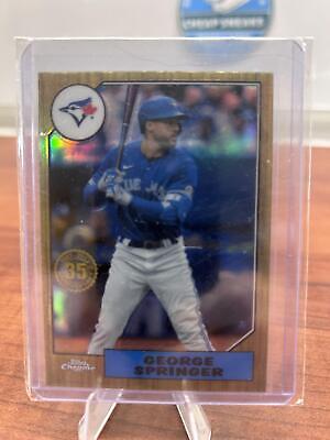 George Springer 2022 Topps Chrome 1987 Topps 35th Anniver #87BC-8 Blue
