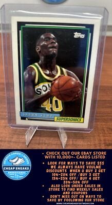 Shawn Kemp 1992-93 Topps Gold #267 Seattle SuperSonics