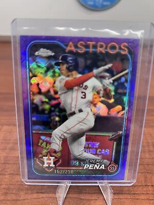 Jeremy Peña  2024 Topps Chrome Purple Logofractor Refractor /250 #244