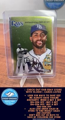 Yandy Díaz 2023 Topps Chrome Platinum Anniversary #163 Tampa Bay Rays