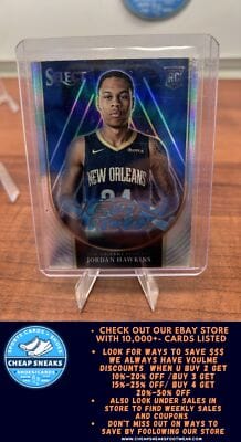 Jordan Hawkins 2023-24 Panini Select Neon Icon Silver Prizms #25 Pelic