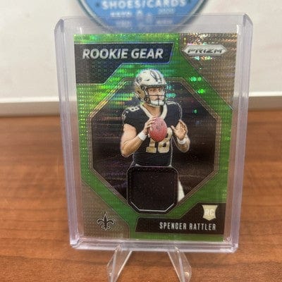 Spencer Rattler RC 2024 Panini Prizm Rookie Gear Neon Green Pulsar Pri