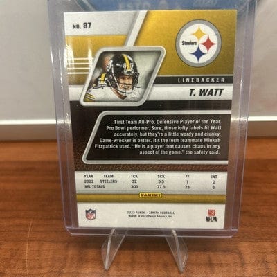 2023 Panini Zenith #87 T.J. Watt Pittsburgh Steelers