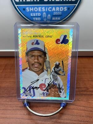 Tim Raines SN 2023 Topps Chrome Platinum Anniv Topps Refractor #428 /4