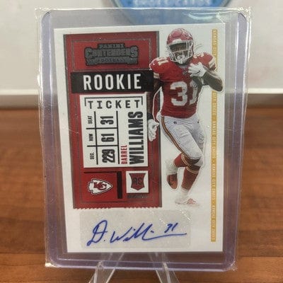 Darrel Williams 2020 Contenders Rookie Auto Arizona Cardinals