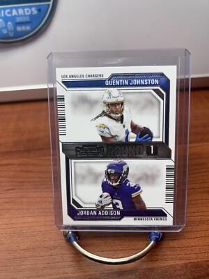 Q. Johnston / J. Addison 2023 Panini Contenders Round Numbers #8