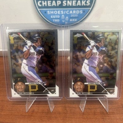 Cal Mitchell (RC) 2023 Topps Chrome Rookie Card #108 Pittsburgh Pirate