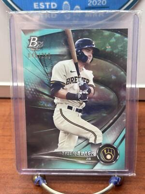 Tyler Black 2022 Bowman Platinum Top Prospect Aqua Ice Foil #TOP-71 Br
