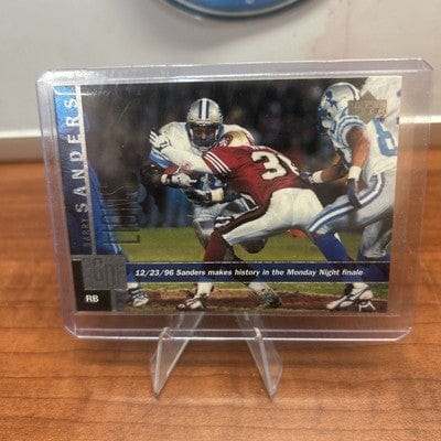 Barry Sanders 1997 Upper Deck Game Dated Football Card # 191 Detroit L