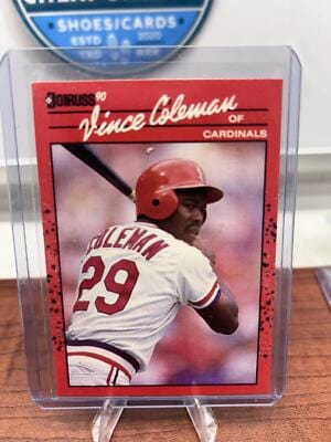 Vince Coleman 1990 Donruss #279 St. Louis Cardinals