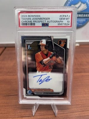 Tavian Josenberger 2024 Bowman Chrome Prospect Auto #CPA-TJ PSA 10 GEM