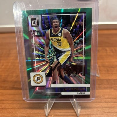 2022-23 Donruss Basketball #49 Myles Turner - Indiana Pacers- Green ho