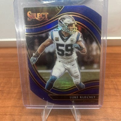 LUKE KUECHLY 2020 Panini Select #313  Field Level Blue Prizm Carolina