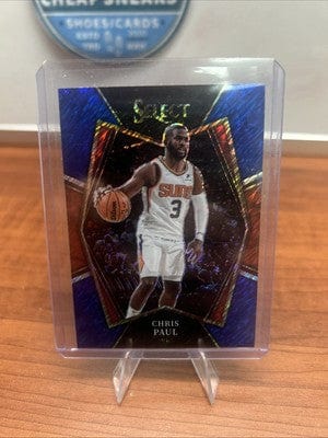 Chris Paul 2021 Panini Select Blue Shimmer Prizm Premier Level #156 Ph
