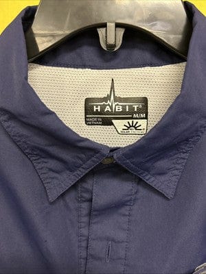 Habit Fishing shirt Men’s Size Medium Vented, Harvie &Crosbie Med Bu