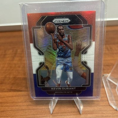 2021-22 Panini Prizm Kevin Durant Red, White & Blue Prizm Brooklyn Net
