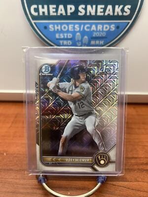 Joey Wiemer 2022 Bowman Chrome Prospects Mojo Refractor #BCP-207 Brewe