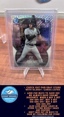 Jacob Gonzalez 2023 Bowman Chrome Draft MOJO #BDC-167 Chicago White So