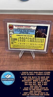 Shawn Kemp 1992-93 Topps Gold #267 Seattle SuperSonics