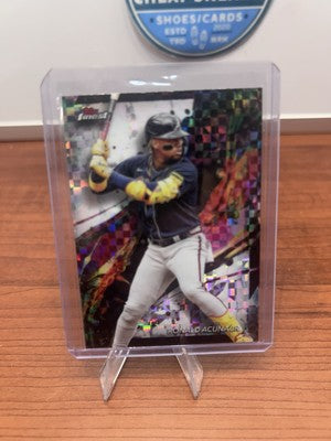 Ronald Acuña Jr. 2024 Topps Finest Common Refractor Baseball Card #14
