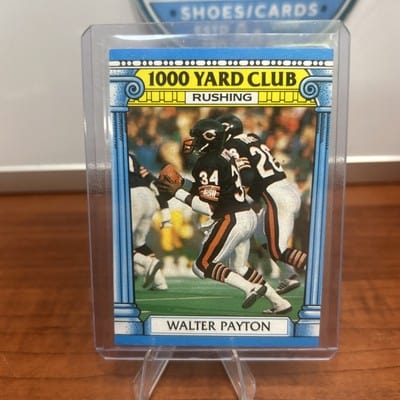 Walter Payton 1987 Topps 1000 Yard Club #7 Chicago Bears Football Card