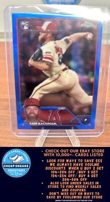 Sam Bachman SN,RC 2023 Topps Chrome Update Blue #USC165 Los Angeles An