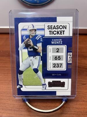 Carson Wentz 2021 Panini Contenders #41 Indianapolis Colts