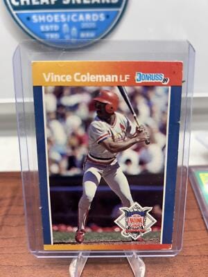 Vince Coleman 1989 Donruss All-Stars #38 St. Louis Cardinals