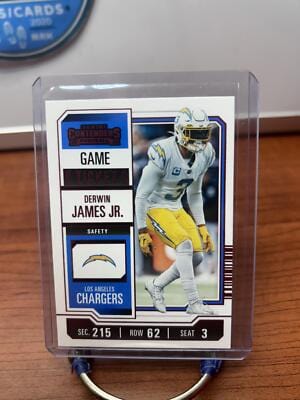 Derwin James Jr. 2023 Panini Contenders Game Ticket Red #57 Los Angele