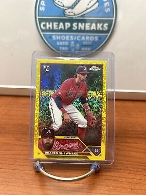 Braden Shewmake SN,RC 2023 Topps Chrome Update Yellow Mini Diamond #US