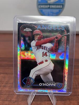 Logan O'Hoppe 2024 Topps Chrome Logofractor Edition #199 Los Angeles A