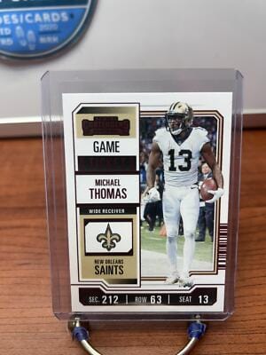 Michael Thomas 2023 Panini Contenders Game Ticket Red #74 New Orleans