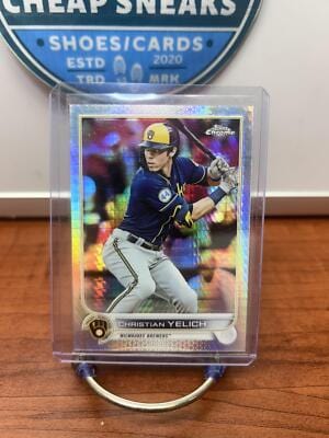 Christian Yelich 2022 Topps Chrome Prism Refractor #210 Milwaukee Brew