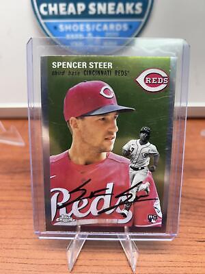 Spencer Steer RC 2023 Topps Chrome Platinum Anniversary #144 Cincinnat