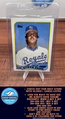 Steve Farr 1989 Topps #507 Kansas City Royals