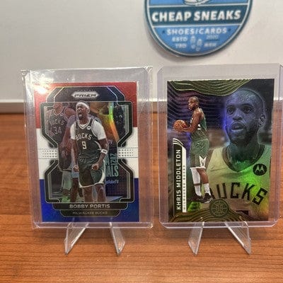 Bobby Portis 2021-22 Prizm Basketball Red White Blue Prizm #87 Milwauk