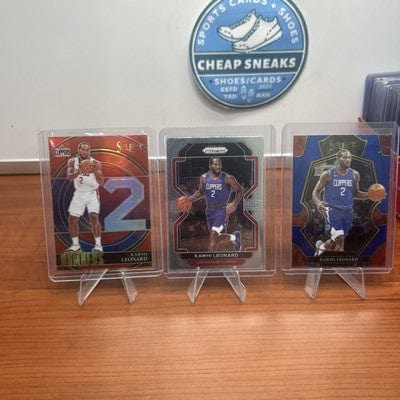 2021-22 Panini Select - Select Numbers Kawhi Leonard #3 Silver Prizm