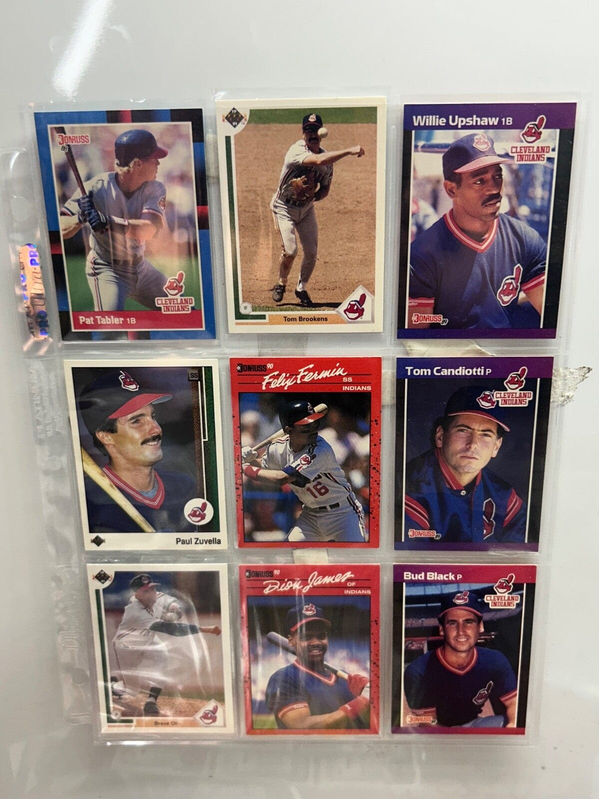 Clevland Indians/ Guardians Lots (9) Card with multiple varations to c