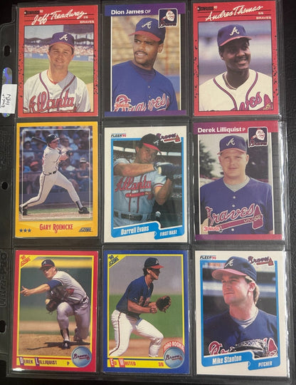 Atlanta Braves 70 + Different Lot Varations of Braves from years 1975-