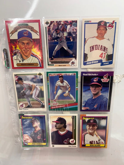 Clevland Indians/ Guardians Lots (9) Card with multiple varations to c