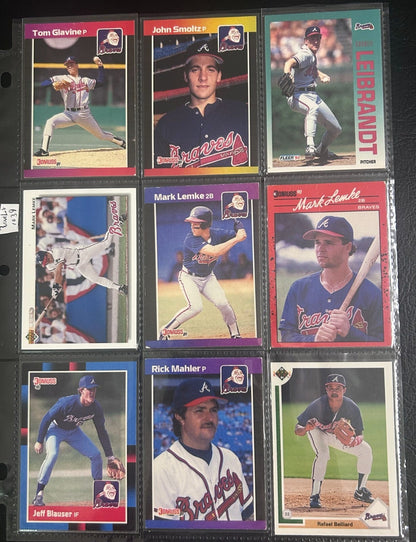 Atlanta Braves 70 + Different Lot Varations of Braves from years 1975-