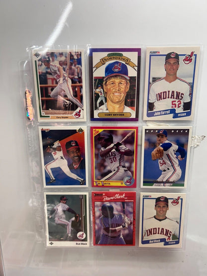 Clevland Indians/ Guardians Lots (9) Card with multiple varations to c
