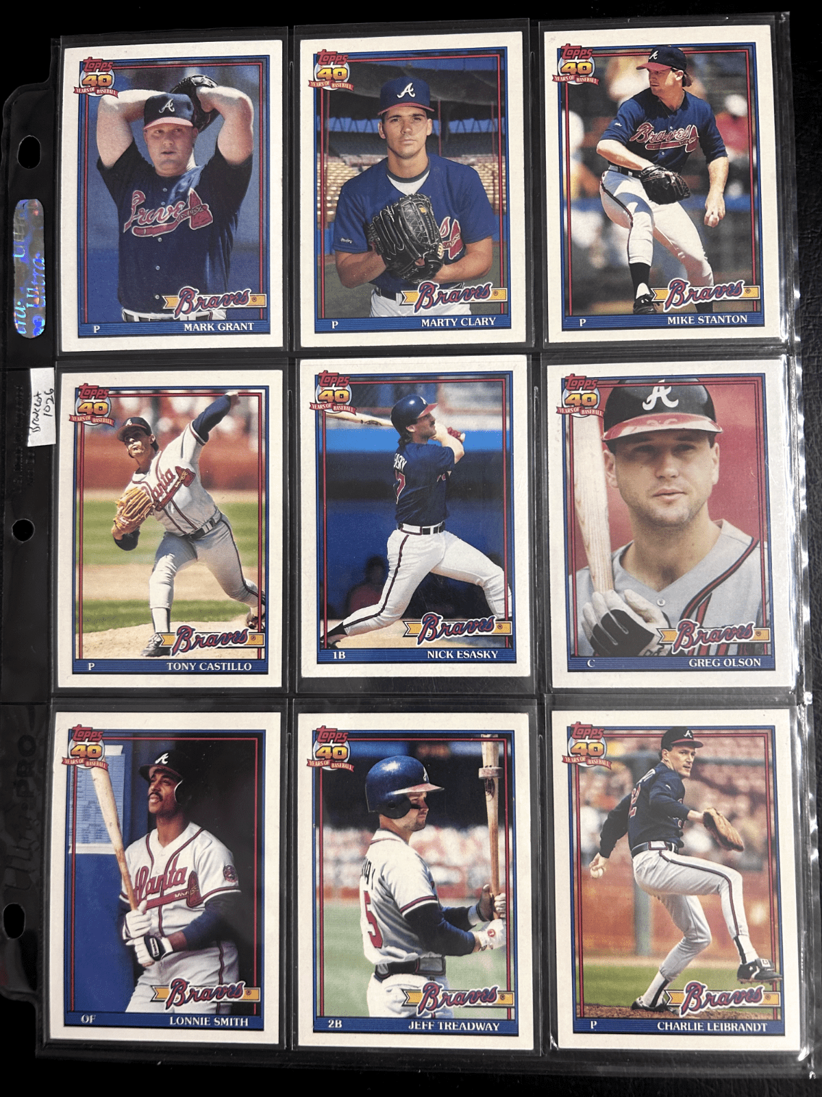 Atlanta Braves 70 + Different Lot Varations of Braves from years 1975-