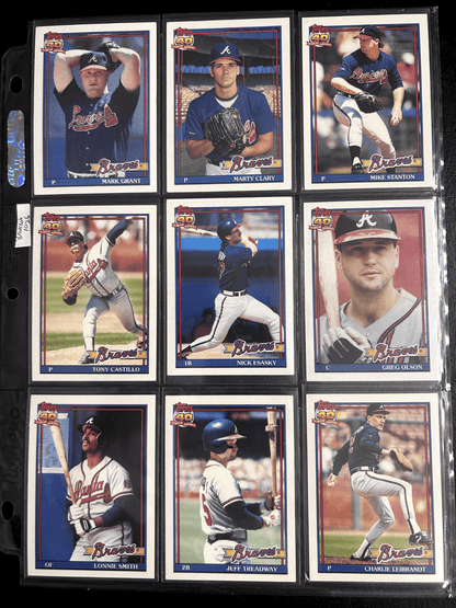 Atlanta Braves 70 + Different Lot Varations of Braves from years 1975-