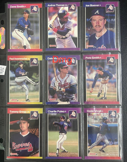 Atlanta Braves 70 + Different Lot Varations of Braves from years 1975-