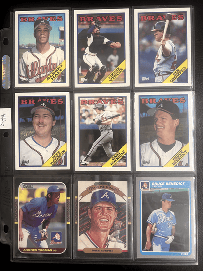 Atlanta Braves 70 + Different Lot Varations of Braves from years 1975-