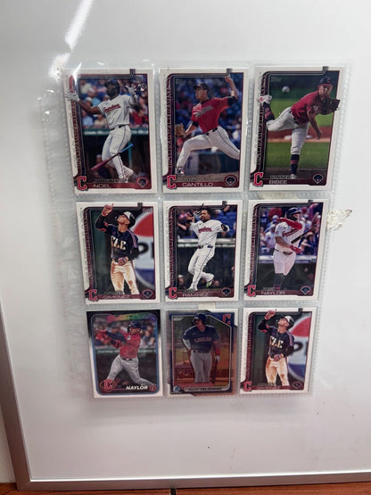 Clevland Indians/ Guardians Lots (9) Card with multiple varations to c