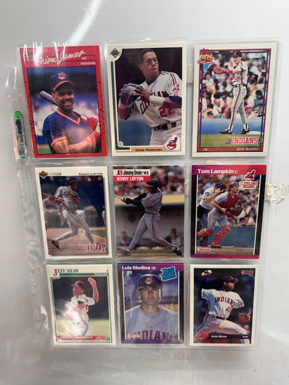 Clevland Indians/ Guardians Lots (9) Card with multiple varations to c