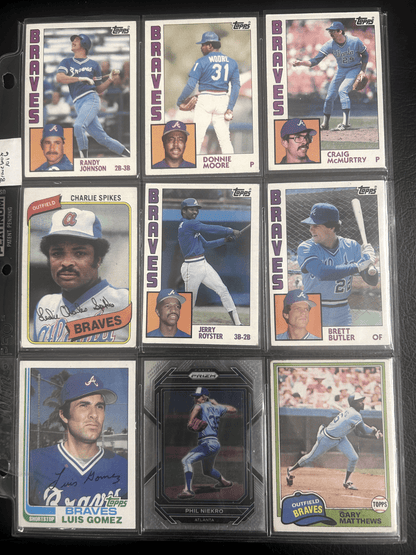 Atlanta Braves 70 + Different Lot Varations of Braves from years 1975-
