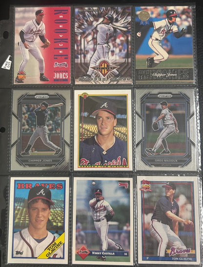 Atlanta Braves 70 + Different Lot Varations of Braves from years 1975-